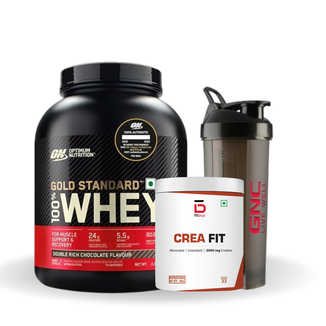 Optimum Nutrition (ON) Gold Standard Whey Double Rich Chocolate  5lbs+ Creatine Free+ Shaker Free